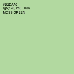 #B2DAA0 - Moss Green Color Image